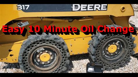 skid steer oil change video